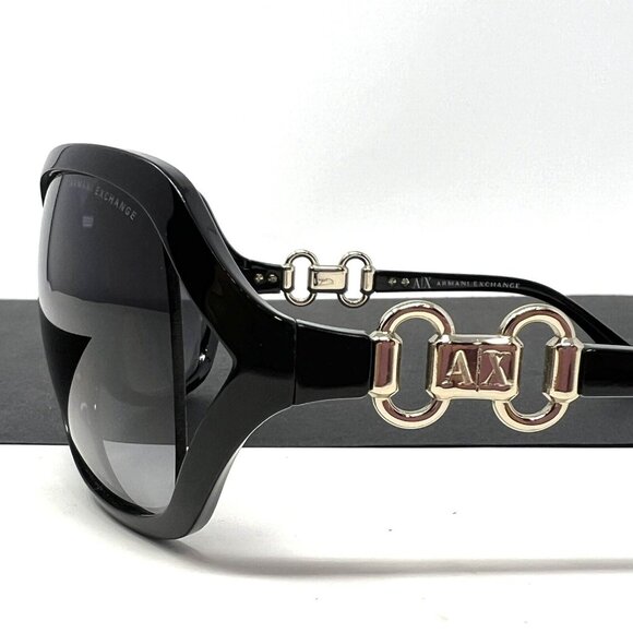 ARMANI EXCHANGE AX140/S D28 JJ 63-15-120 WOMENS SUNGLASSES BLACK OVERSIZED main image 14
